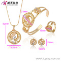 63433 Dubai Gold Jewelry Fashion / Multicolor Venta caliente americana Sistemas de la joyería chapada en oro